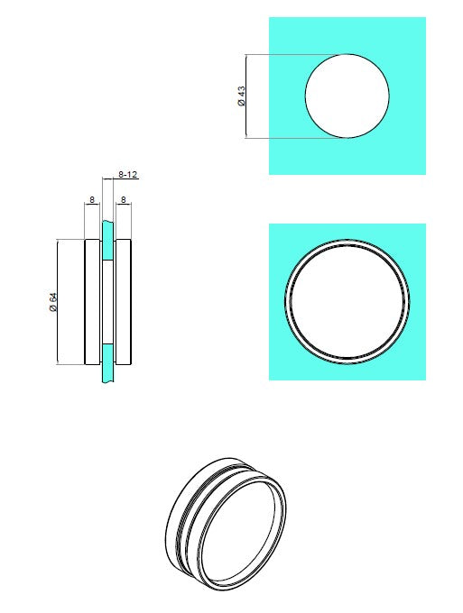 Mâner ușă glisantă