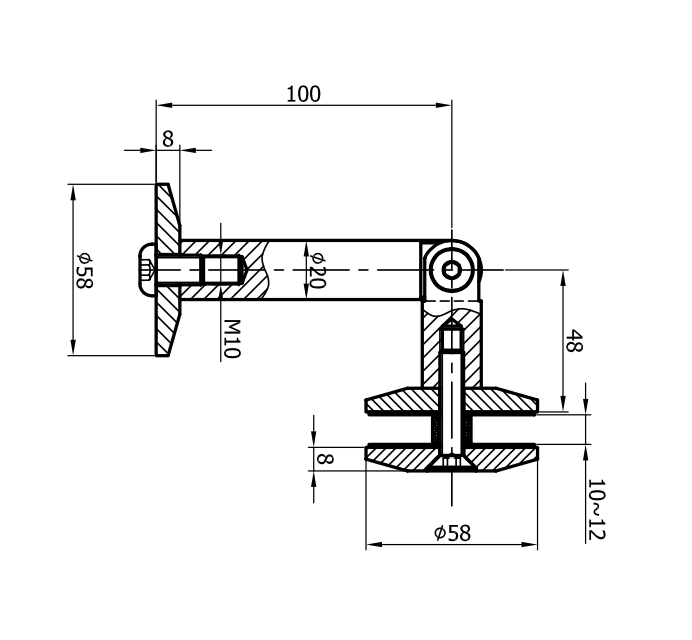Conector cu tijă NLO-DA-634