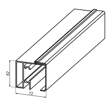 Sistem duș glisant S002 NLO-DP02-S002-2000