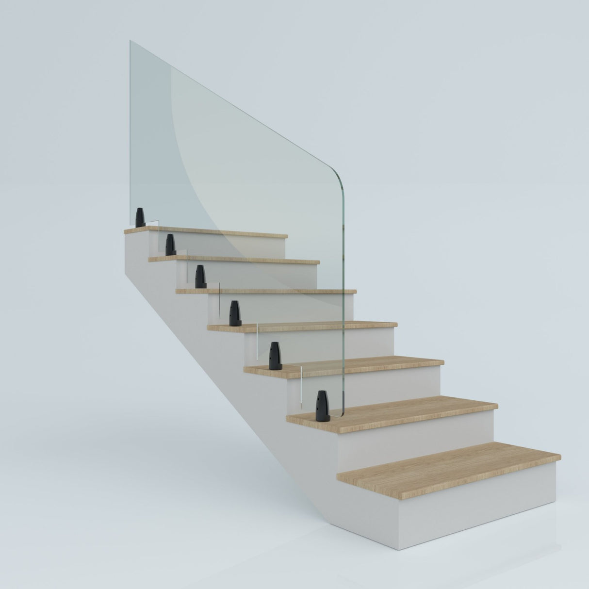 balustrada de sticla decupata