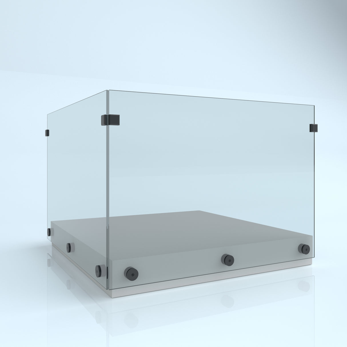 Balustradă din sticlă prindere laterală cu fără mână curentă