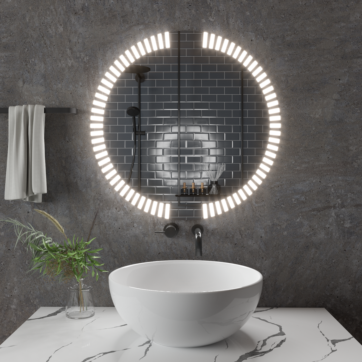 Oglindă rotundă Lună Z003