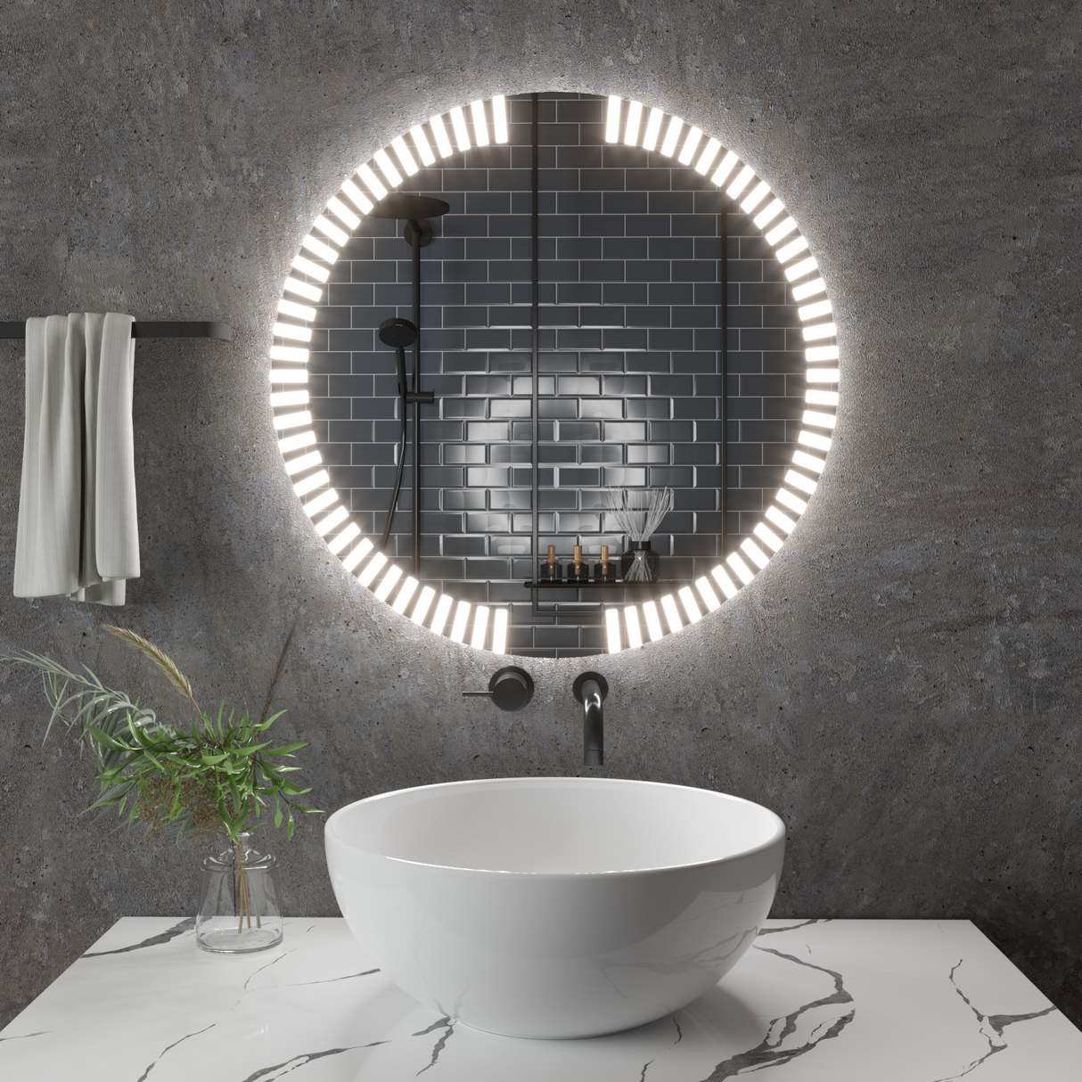 Oglindă rotundă Lună Z003