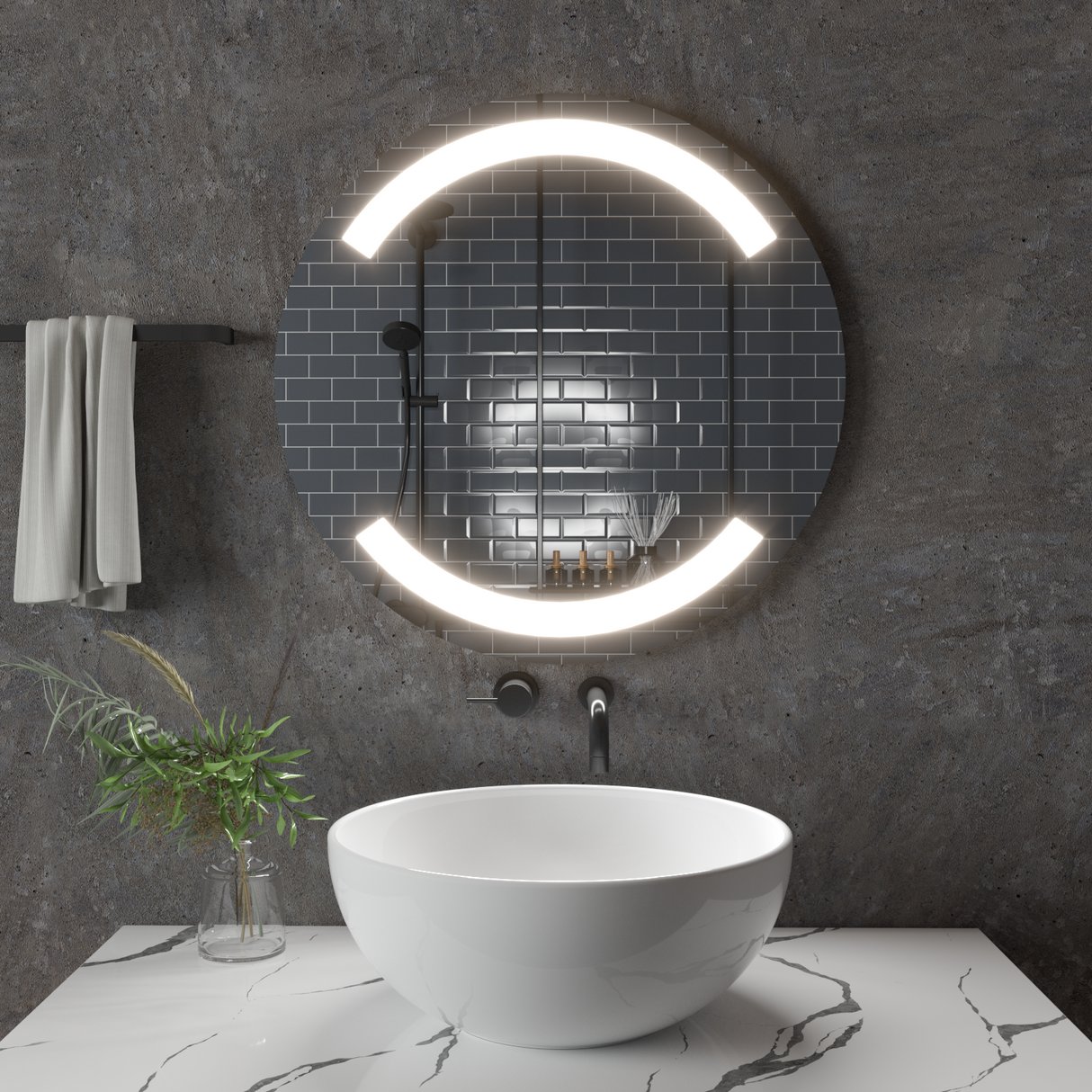 Oglindă rotundă Lună Z004