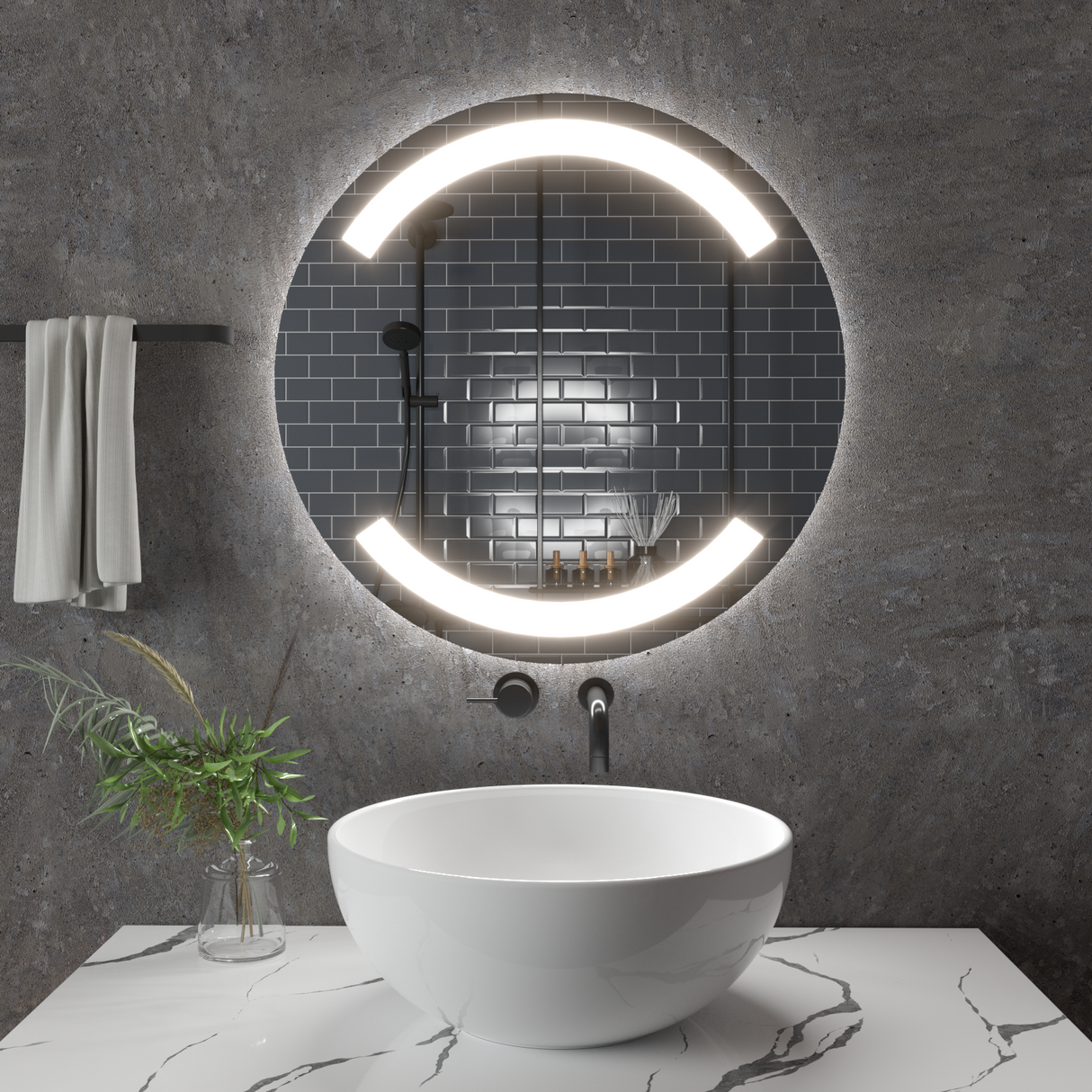 Oglindă rotundă Lună Z004