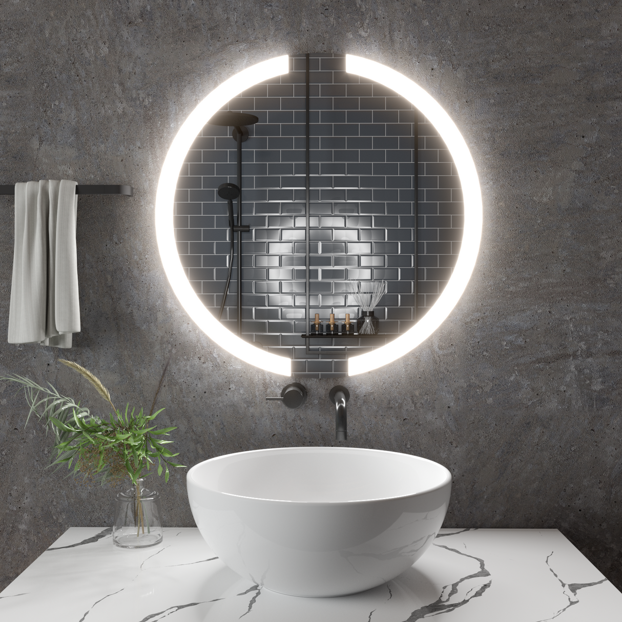 Oglindă rotundă Lună Z005