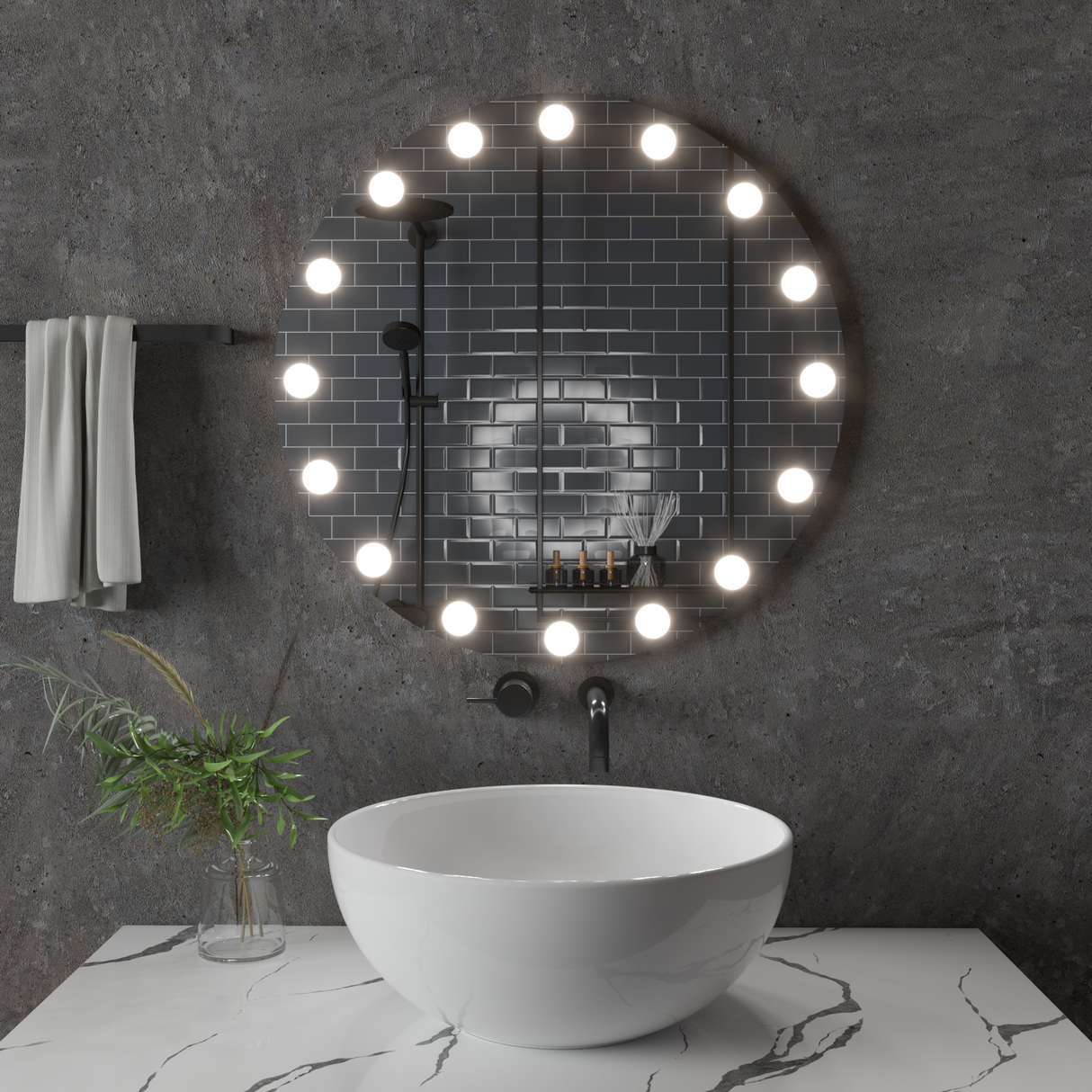 Oglindă rotundă Lună Z006