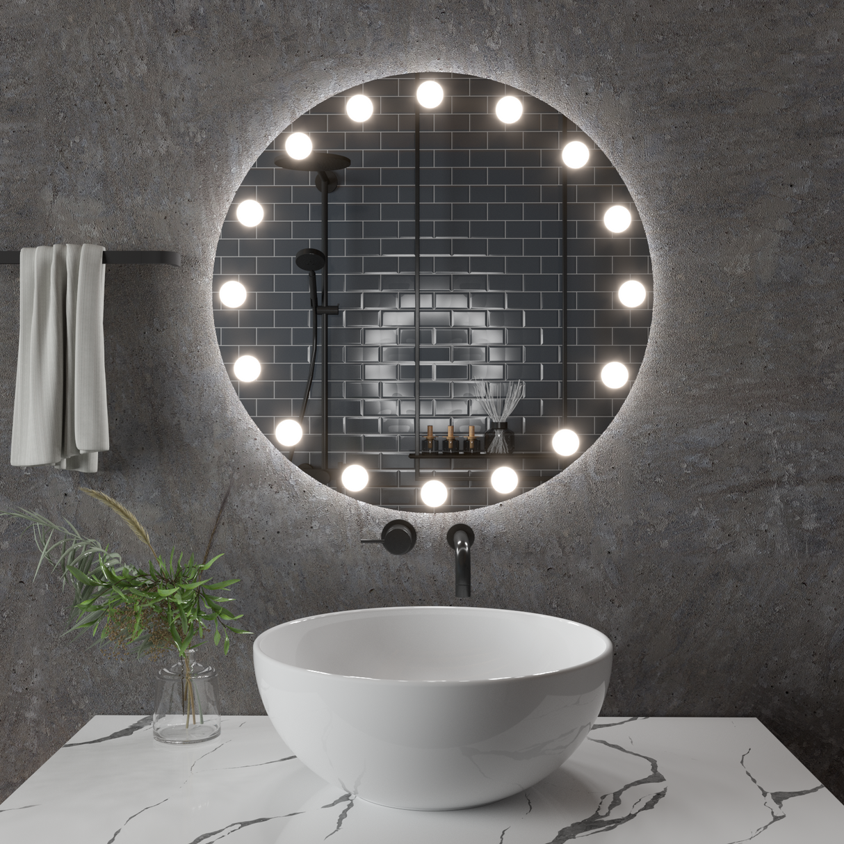 Oglindă rotundă Lună Z006