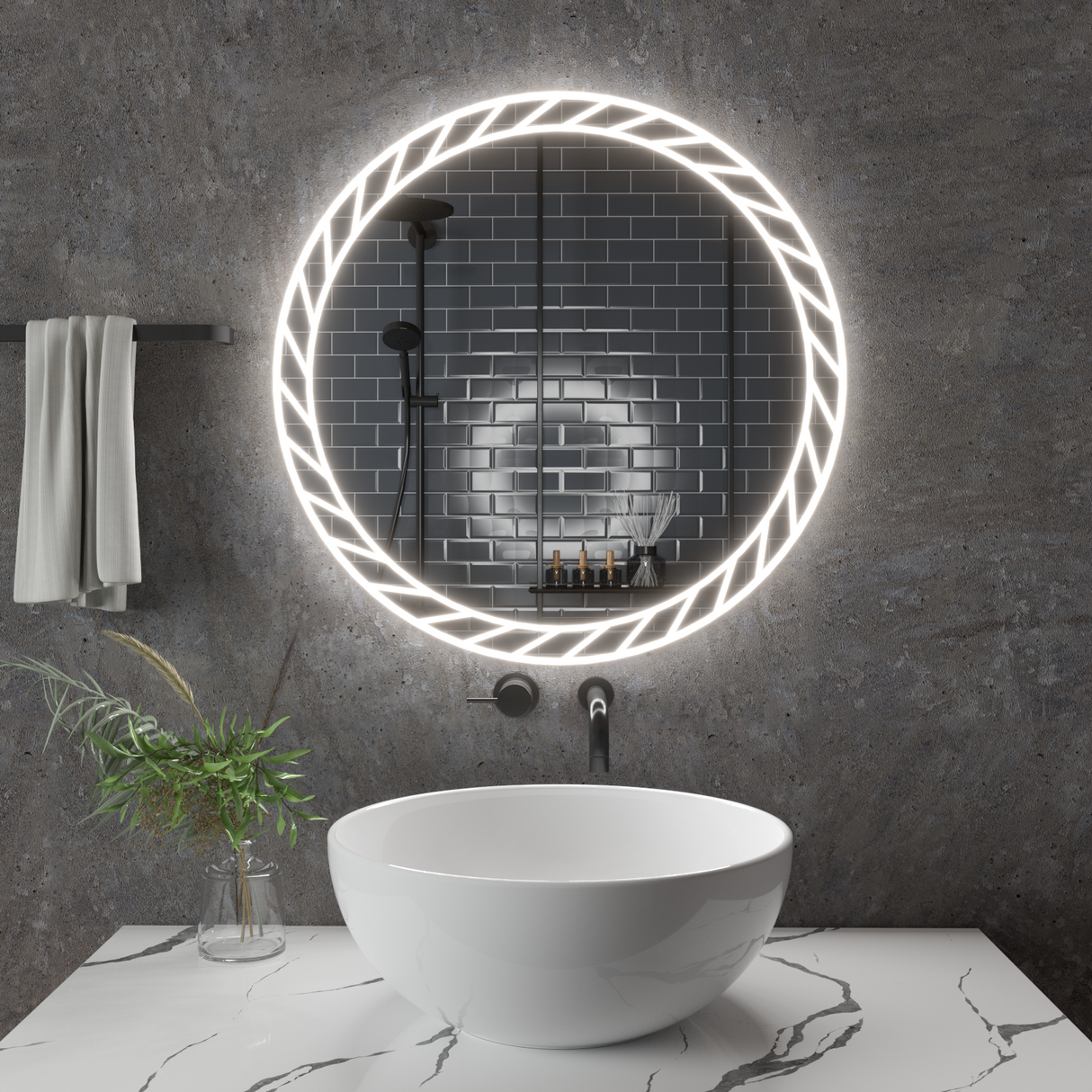 Oglindă rotundă Lună Z007