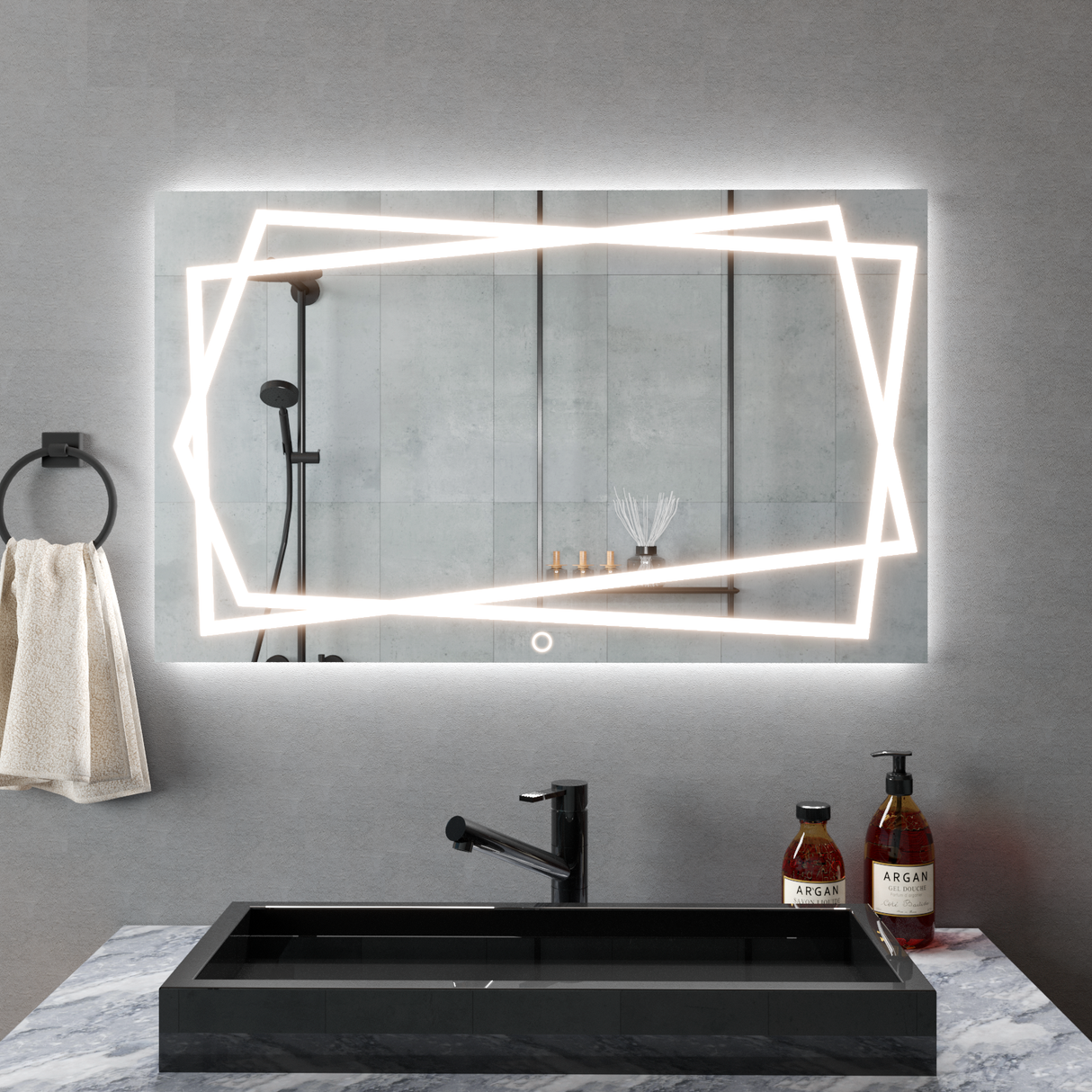 Oglindă dreptunghiulară Z005