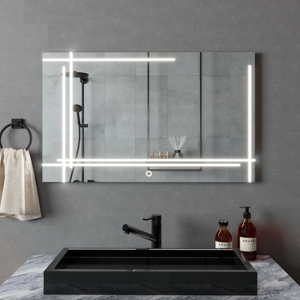 Oglindă dreptunghiulară Z004