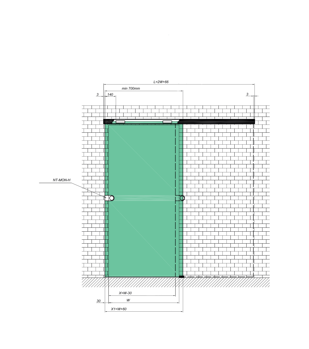 Un set sistem de culisare MONACO 80kg