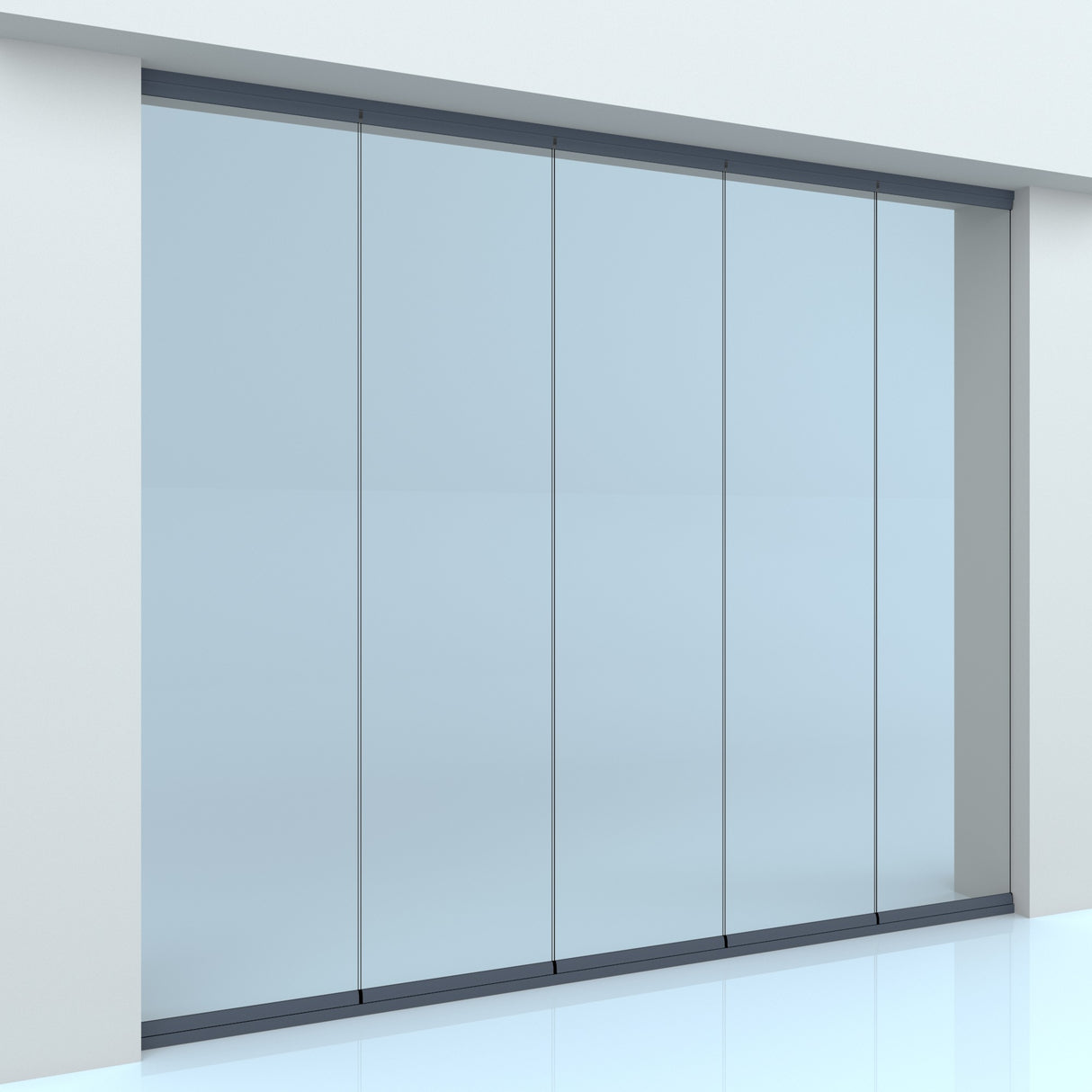 Închidere balcon cu sticlă tip evantai