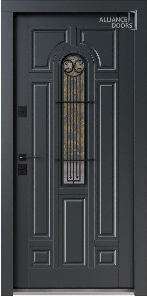 Ușă exterioară Lucia Thermo Arwood BLK