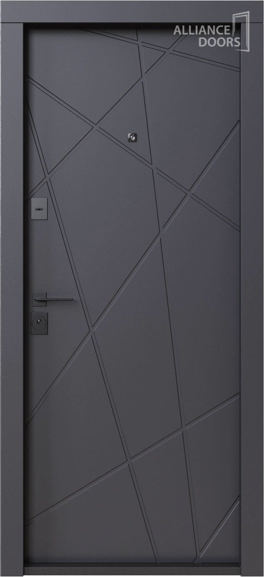 UȘĂ EXTERIOR BARCELONA (ANTRACIT / ALB)