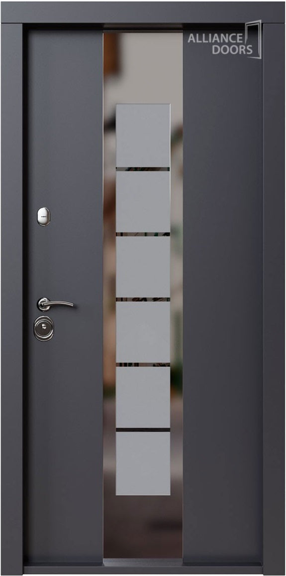 UȘĂ EXTERIOR DEFENDER ALLIANCE (ANTRACIT / ALB)