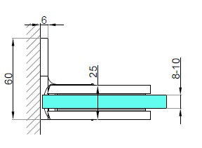 Balama SLIM cabină de duș SWING 90° VER-S-BJ-90-B