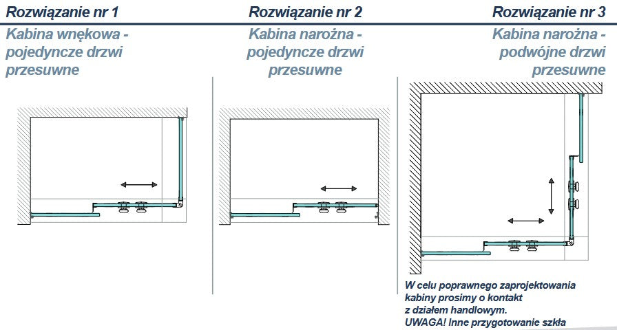 Sistem duș glisant S002 NLO-DP02-S002-2000